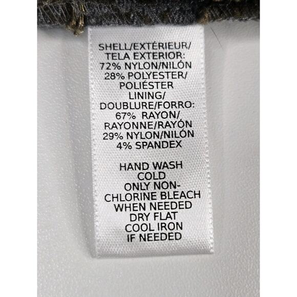 Nwt LOFT Olive Green Lace Pencil Skirt Size 00 XS Ponte Knit Stretch Ann Taylor - Picture 7 of 8